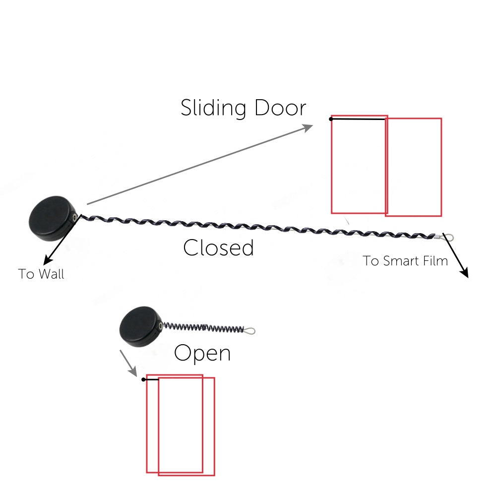 PT-AM-SRCC Steel Reel Coiled Cord for Sliding Doors